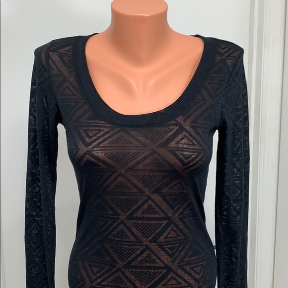 Bozzolo Juniors long sleeve black top medium - Picture 2 of 4